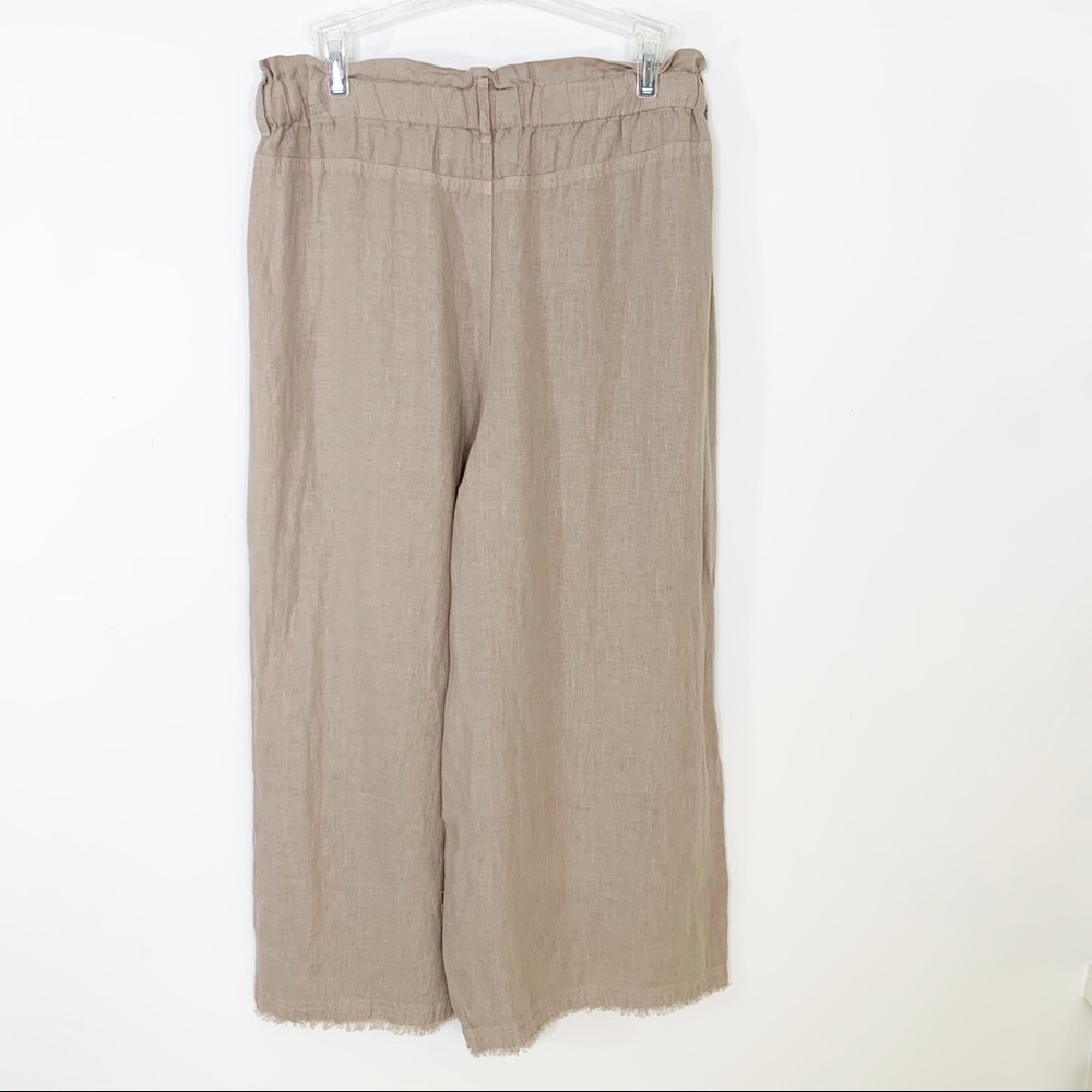 Anthropologie Cloth & Stone Linen Wide Leg Pants - Picture 3 of 11